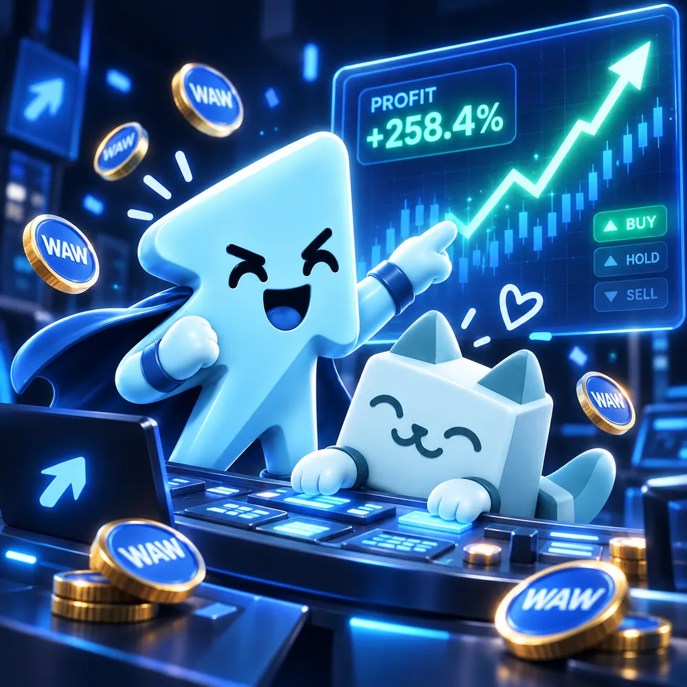 Arrow and Launch Cat — their trading adventure
